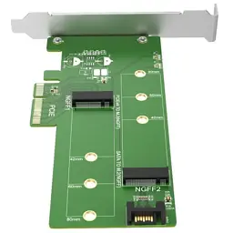 Контролер Maiwo Multi-Size PCIex4 & SATA to M.2 (M-Key or B-key) KT015 SSD (45774) - мініатюра 2
