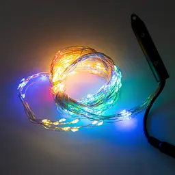 Гірлянда кінський хвіст різнокольорова RGBY 300Led 3 м світлодіодна гірлянда на ялинку гірлянда крапля роси - мініатюра 5
