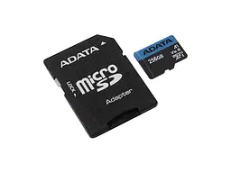 Карта памяти ADATA MicroSD+SD Adapter 256 Gb (AUSDX256GUICL10A1-RA1)