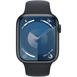 Смарт-годинник Apple Watch Series 9 GPS 45 mm Midnight Aluminium Case with Midnight Sport Band - M/L Model A2980 (Grade C) Seller Refurbished - мініатюра 2