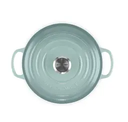 Каструля із кришкою Le Creuset Signature Cast Iron Round Casserole 21177207174430 20 см 2.4 л морська сіль - мініатюра 5