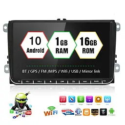 Штатна магнітола XPRO Volkswagen 9 UNIVERSAL Android 12 4+32GB - з картплеєм та кольоровими кнопками (42425-K9021-32GB_6083) - мініатюра 5