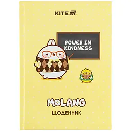 Щоденник шкільний Kite Molang 170х238 мм жовтий (ML25-262)