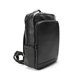 Шкіряний чорний рюкзак Tiding Bag A25F-8528-3A - мініатюра 6