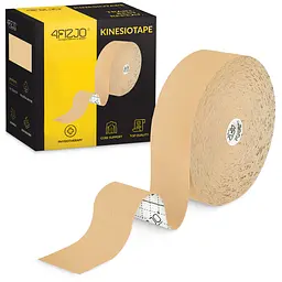 Стрічка кінезіологічна (кінезіо тейп) 4FIZJO 5 см x 31 м Beige (P-5905973405539) - мініатюра 1