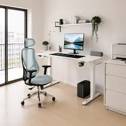 Крісло Mealux Flow Fabric Blue (HF-B30 F/BL) - мініатюра 3