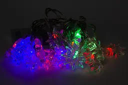 Світлодіодна новорічна гірлянда Devilon з насадками на батарейках LED 20 л різнобарвна (651894) - мініатюра 2