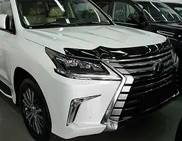 Дефлектор капоту мухобійка Lexus LX 570 2015- - мініатюра 2