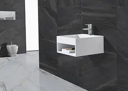 Раковина AsigNatura Monolith 50x50 25701804, Білий матовий - мініатюра 3
