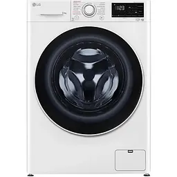 Пральна машина LG фронтальна 85 кг 1200 A+++ 48 см дисплей пара інвертор білий