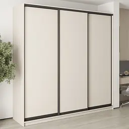 Шафа-купе тридверна MebelStar Комбо BG 3ДСП 240x45x240 см Кашемір (MBS-9474)
