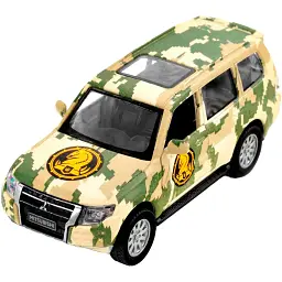 Машинка TechnoDrive серії Шеврони Героїв MITSUBISHI PAJERO 4WD TURBO "47 ОМБр"