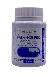 Дієтична добавка New Life Balans Pro Триптофан 60 рослинних капсул