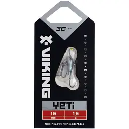 Балансир Viking Fishing Yeti Ice Jig 15mm 1.5g #14 Dark Mackerel - миниатюра 2