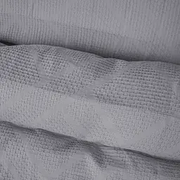 Комплект постільної білизни MirSon №20-02 Waffle Gray 110х140 см сірий (2200011032825) - мініатюра 6