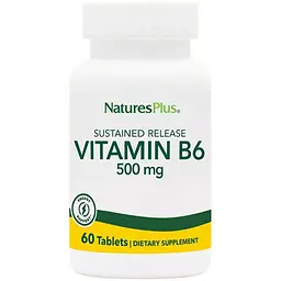 Вітамін В6 NaturesPlus повільного вивільнення 500 мг 60 таблеток
