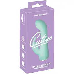 Мінівібратор-кролик Cuties Mini Vibrator Green - мініатюра 12