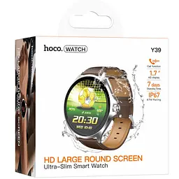 Смарт-годинник Hoco Y39 Smart sports watch (call version) Silver - мініатюра 2