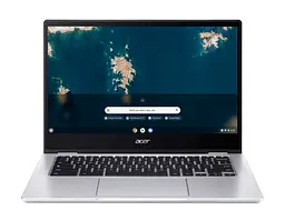 Ноутбук Acer Chromebook Spin CP314-1HN 14' FHD IPS, Intel C N4500, 8GB, F128GB, UMA, ChromeOS, сріблястий (NX.AZ3EU.002) - мініатюра 2