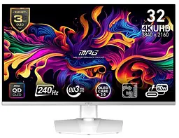 Монітор 31.5" MSI MPG 321URXW QD-OLED UHD OLED 240Hz (MPG 321URXW QD-OLED)
