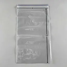 Пакети Zip-Lock прозорі 16x28 см, 100 шт, 50 мкм, поліетиленові пакети із застібкою - мініатюра 2