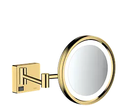 Дзеркало косметичне Hansgrohe AddStoris з LED освітленням золотий 41790990, Золотий