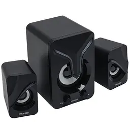 Акустична система 2.1 Microlab U-270 11W, USB, LED, чорна - мініатюра 3