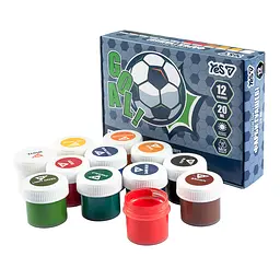 Фарби гуашеві Yes Football 12 кольорів 20 мл (230453) - мініатюра 5