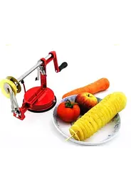 Машинка для нарізки картоплі спіраллю та чіпсів Spiral Potato Slicer, Ручний пристрій для спіральних чіпсів та овочів - мініатюра 4