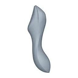 Вакуумний стимулятор клітора з вібрацією Satisfyer Curvy Trinity 3 сірий - мініатюра 6