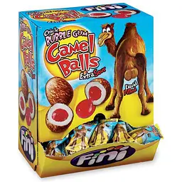Блок жуйок Fini Camel Balls Extra Sour Bubble Gum 200 шт