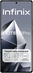 Смартфон Infinix Note 50 Pro (X6855) 12/256GB Shadow Black (UA UCRF) NFC - мініатюра 2