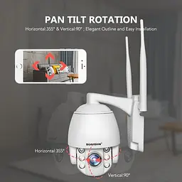 4G камера відеоспостереження з СІМ картою поворотна PTZ c 5X зумом Baovision 4G50M24AS, 5 мегапікселів, вулична, 3G (100464) - мініатюра 8