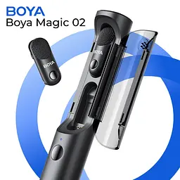 Мікрофонна радіосистема Boya Magic 02 USB-C/Lightning with 2 TX + 2 RX + 1 TRS Black [168864] - мініатюра 8