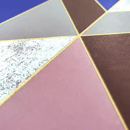 Самоклеюча плівка Sticker Wall 0.45х10м х 0.07мм Рожеві трикутники SW-00001225 - мініатюра 2