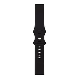 Ремінець для Samsung Galaxy Watch Active | Active 2 - чорний силікон 20мм Watchbands (WB416424) - мініатюра 3