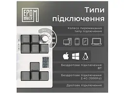 Клавіатура Epomaker Shadow-X White (SHX-W-M) - мініатюра 9