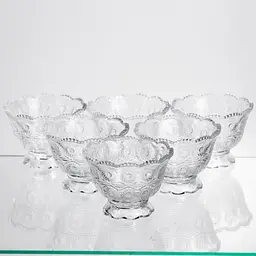 Набір креманок Crystal Daisy 6 штук по 200 мл Yiwu HP-34-74