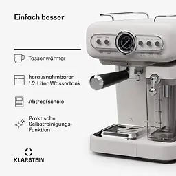 Кавоварка Klarstein Espressionata Evo 19 бар 1350 Вт (10045426) - мініатюра 6
