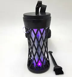 Лампа для комарів акумуляторна 5W від USB 2в1 LED світильник нічник і Електрична пастка знищувач комах 15см UKC Mosquito Killer Lamp LY-859