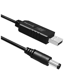 Кабель живлення USB to DC 5.5x2.5mm 9V 1.0m black ColorWay (CW-CBUD066-BK) - мініатюра 6