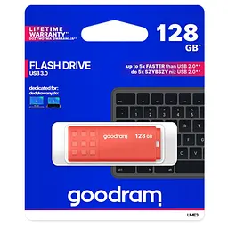 USB флеш накопичувач Goodram 128GB UME3 Orange USB 3.0 (UME3-1280O0R11) - мініатюра 4