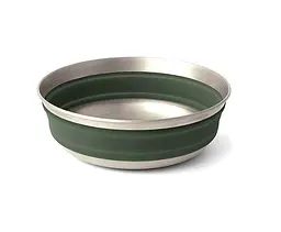 Миска складна Sea to Summit Detour Stainless Steel Collapsible Bowl (L) Сірий-Зелений