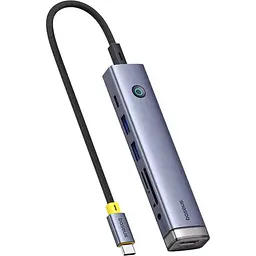 USB-хаб Baseus UltraJoy Series 7-Port HUB AIR Space Grey (B00052803811-02) [167343]