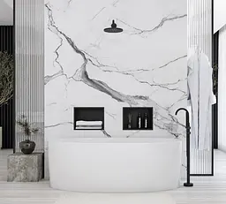 Вбудована полиця Rea 30x30 black matt з обідком REA-05603, Чорний матовий - мініатюра 2
