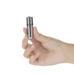 Віброкуля PowerBullet First-Class Bullet 2.5″ with Key Chain Pouch, Silver, 9 режимів вібрації - мініатюра 2