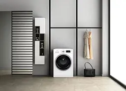 Пральна машина Whirlpool фронтальна 11 кг 1400 A+++ 60 см дисплей пара інвертор люк чорний білий - мініатюра 2