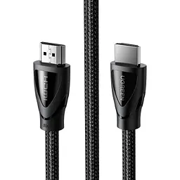 Кабель мультимедійний HDMI M to HDMI M 2.0m braided HD140 black Ugreen (80403) - мініатюра 2