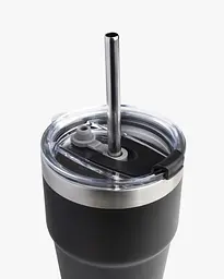 Пляшка-стакан для води Smart Shake Bohtal Insulated Travel Mug 600 мл чорний - мініатюра 4