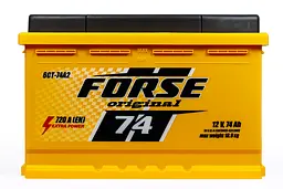 АКБ FORSE 74 Ah/720 A R+ (278x175x190) з індикатором - мініатюра 3